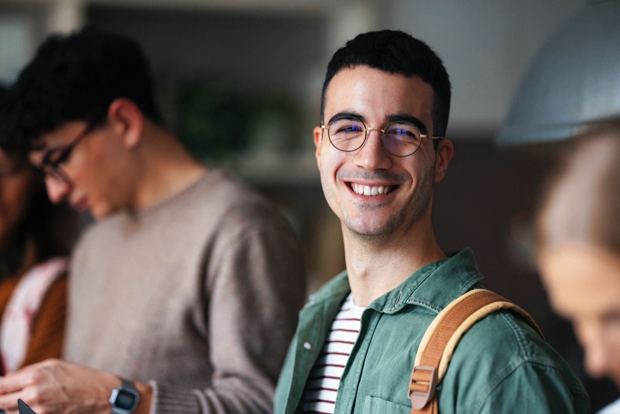 testimonial happy young adult student